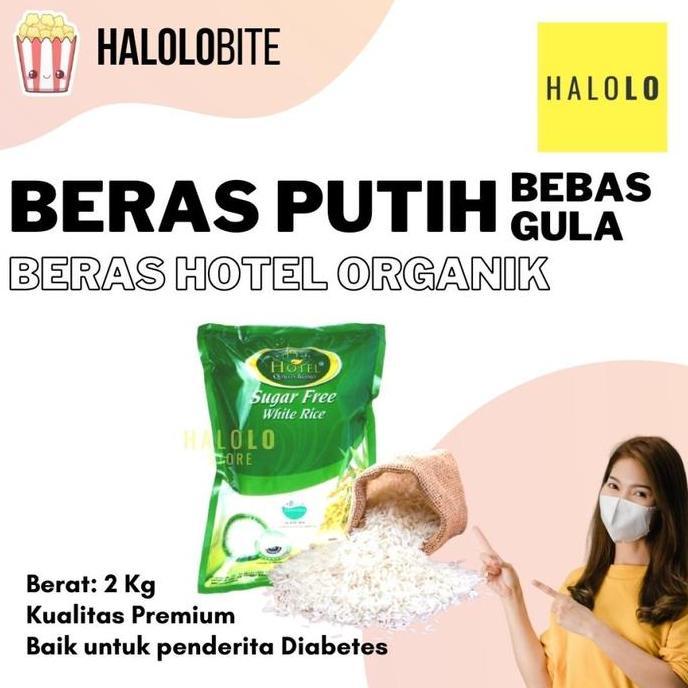 Beras Diabetes Beras Putih BEBAS GULA BERAS HOTEL Organik Free Sugar Food Rice Nasi Diet Biji Masaka