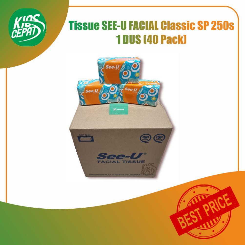 [RDY] [GROSIR] Tissue SEE-U FACIAL Classic SP 250s 1 DUS ISI 40 PACK
