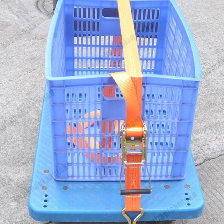 MURAH 5cmX 6/8 meter/ 4cm x 4/6/8/10 meter Tali pengikat Barang motor/Ratchet tie down 10Ton tali pe