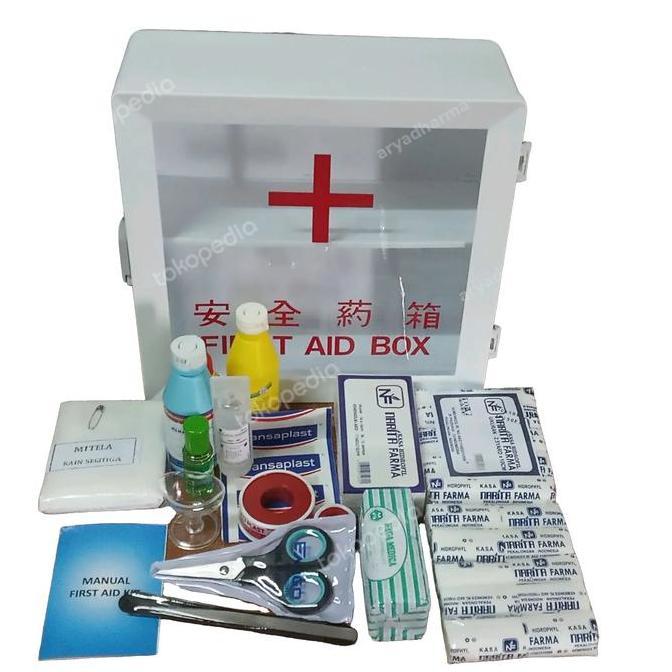 Saveyou- P3K/ Paket P3K Dinding Murah/ Kotak Obat Bma 18 + Isi Lengkap/ Uks