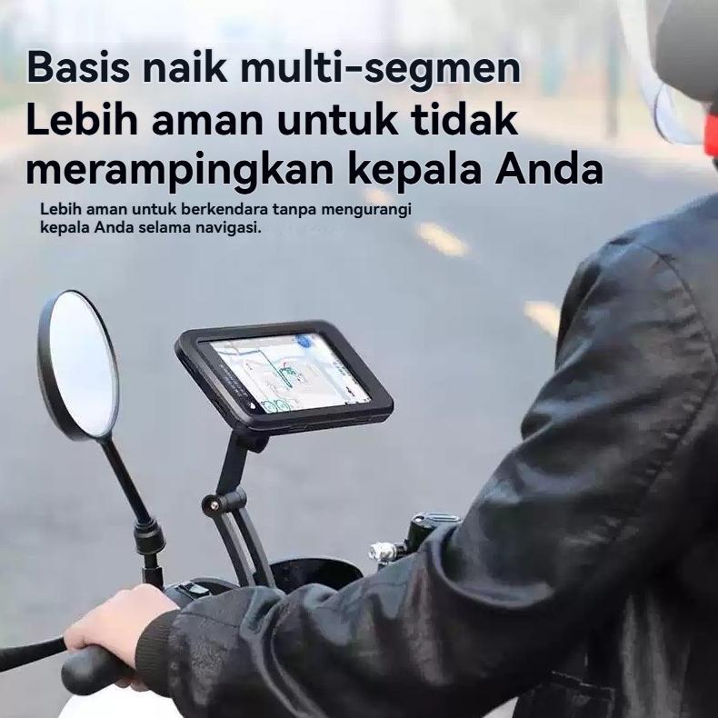 GARANSI HOLDER HP MOTOR WATERPROOF ANTI AIR STAND HP MOTOR ROTASI 360 STAND HOLDER HP DI MOTOR