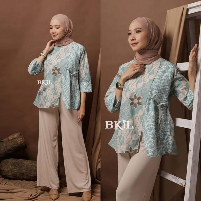 Termurah / Hot Sale Atasan Batik Wanita Modern Hand Made Blouse Batik Wanita Batik Tulis