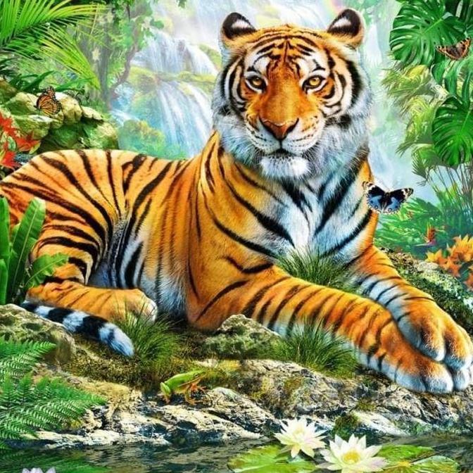 Wfhgx- 5D Diy Diamond Painting Full Drill 30X40Cm Lukisan Kristik Diamond