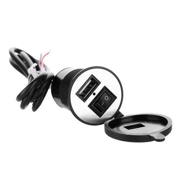 PREMIUM CHARGER AKI MOTOR WATERPROOF USB PLUG / CHARGER HP DI MOTOR MURAH BRACKET ALAT CAS MOTOR