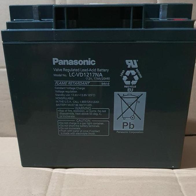BATERAI aki KERING PANASONIC 12V 17Ah ORI TERMURAH BUAT UPS, ACCU