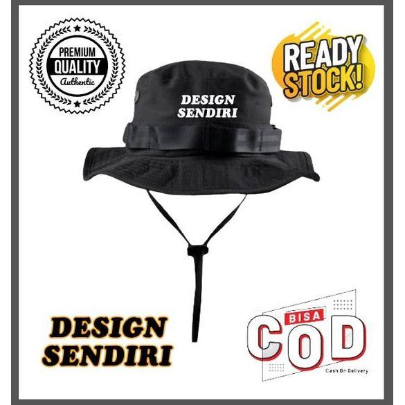 DS256 - Topi Rimba Gunung Hat Cap Distro SABLON Custom Nama TULISAN GAMBAR LOGO FOTO BEBAS Outdoor o