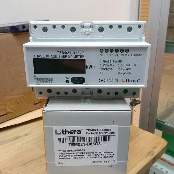 Kwh Meter Thera 3Phase Tem021-D85G3 Digital Lcd Direct