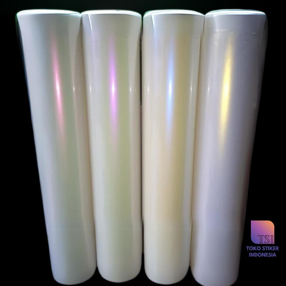 Recommended Skotlet Putih Lembayung Motor Ungu Biru Merah Pink Gold Pearl White Mutiara Stiker Bungl