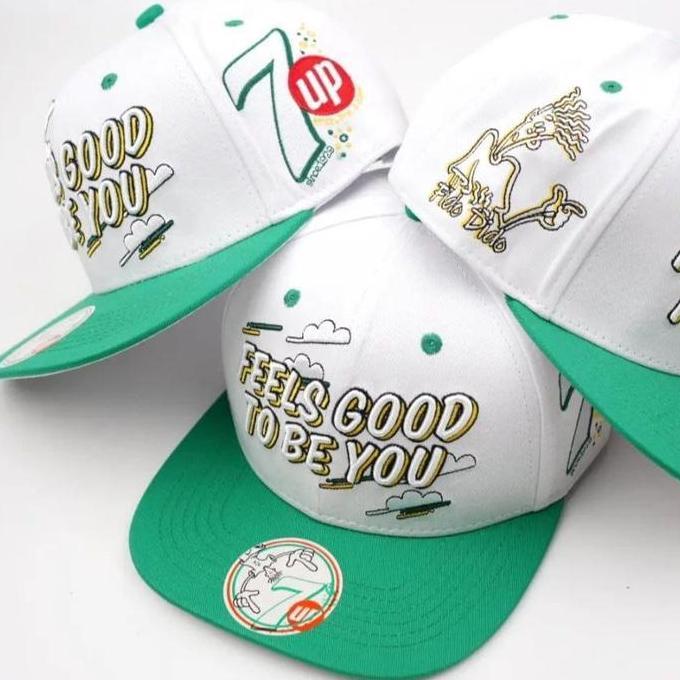 DR337 - Topi Snapback Original Import 7up Baseball Cap Fashion Pria