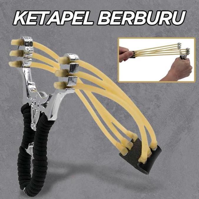 LAVANASHOPID Ketapel Berburu Survival Powerful Outdoor Slingshot