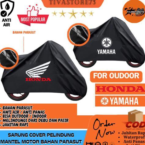 ORIGINAL SARUNG MOTOR ANTI AIR DAN PANAS / MANTEL MOTOR ANTI AIR / PELINDUNG MOTOR SAAT HUJAN DAN DA