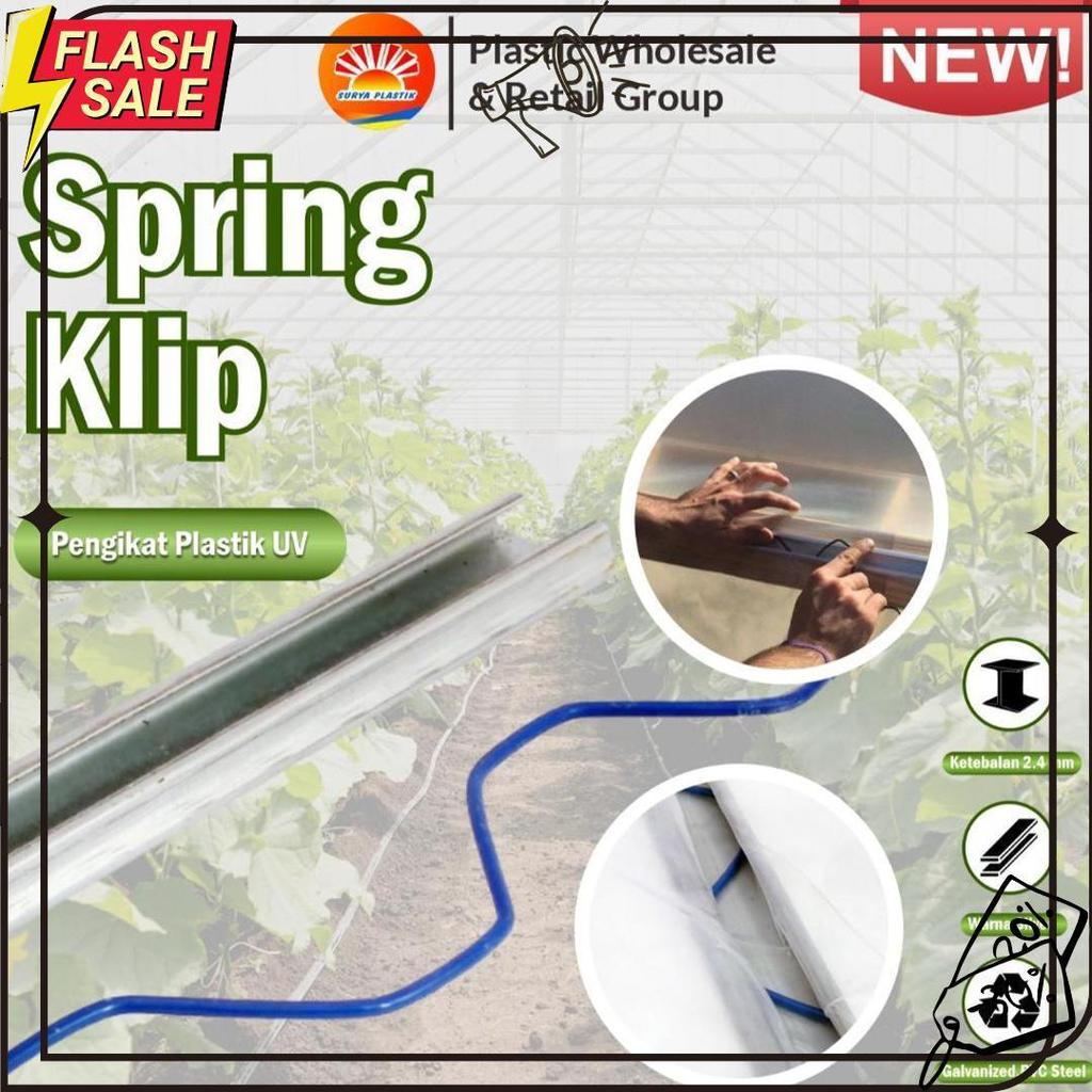 Penjepit Plastik Uv / Spring Klip Alat Pasang Plastik Uv Meledak
