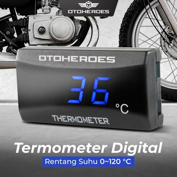 MAZANAC Termometer Digital Pengukur Suhu Air Radiator Mesin
