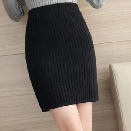 TAMPIL MODIS  Rok Span Rok Pendek Korea Rok Mini Selutut Rok Pendek Rajut TAMPIL MODIS 