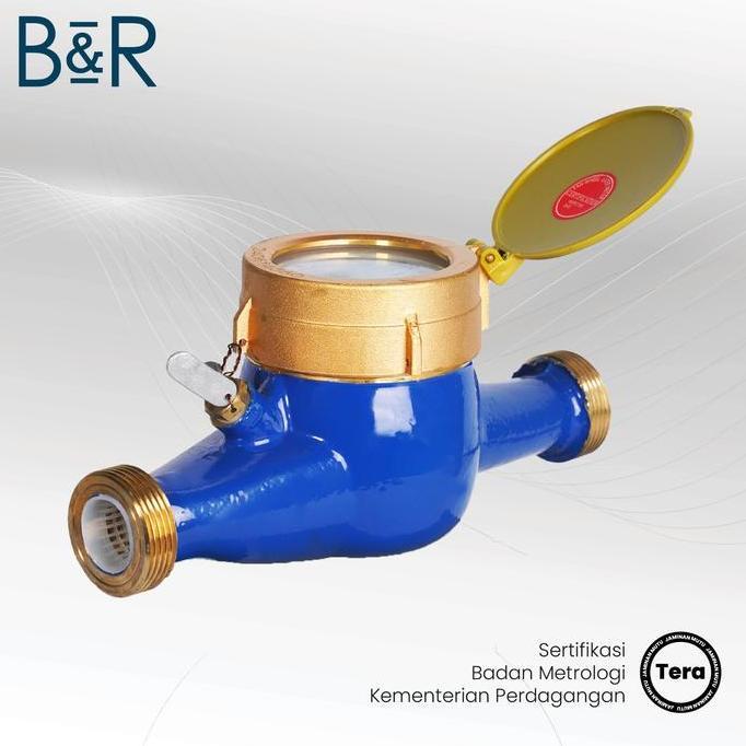 B&R Water Meter / Meteran Air / Flow Air Bersih MTKDX(B) 1/2 Inch