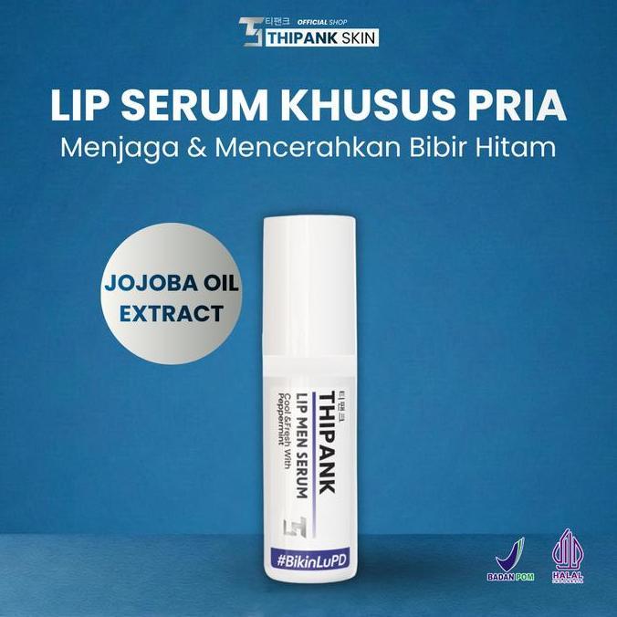 Bellashoopingcom - (1 PCS) Thipank Lip Serum Pria with extrack peppermint lip serum cowok terbaik li