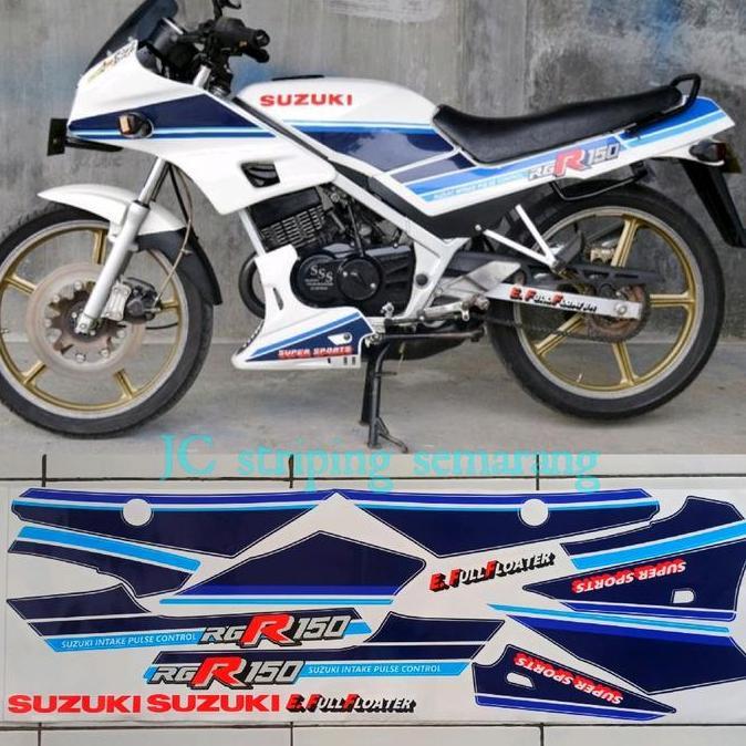 HARGA DISC - striping rgr 150 sprinter putih biru