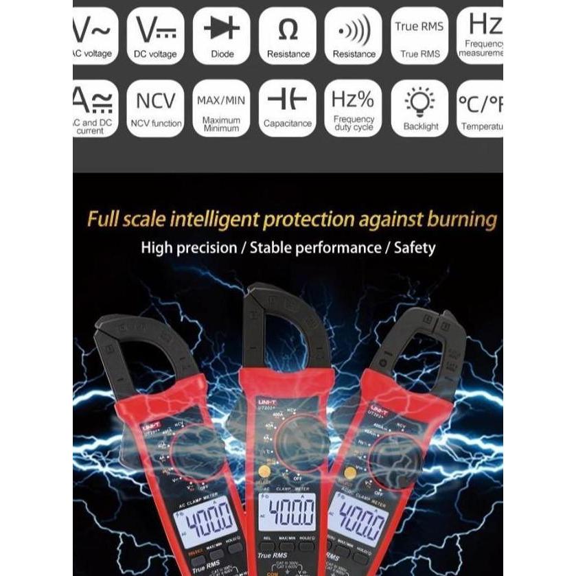 UNI-T Dital Clamp Meter Tang Ampere UT204+