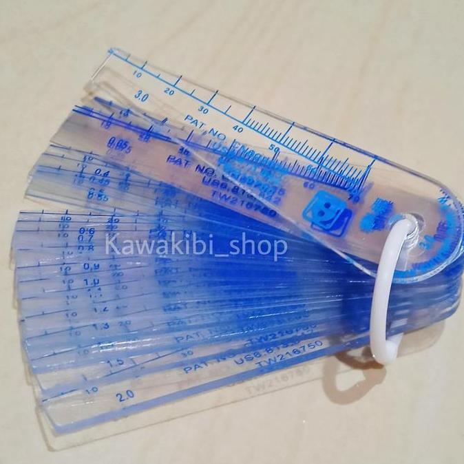 Feeler Gauge Plastic 0.05-3mm (25 blades)