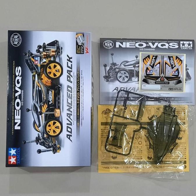 Body Neo Vqs Clear Black Advance Pack + Decal Original Tamiya