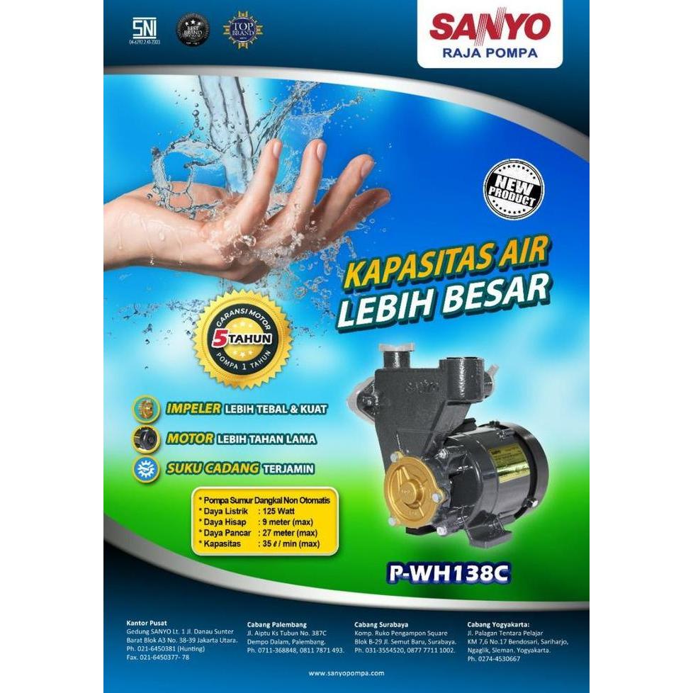 Mesin Air,Mesin Pompa Air Sanyo Harga Spesial