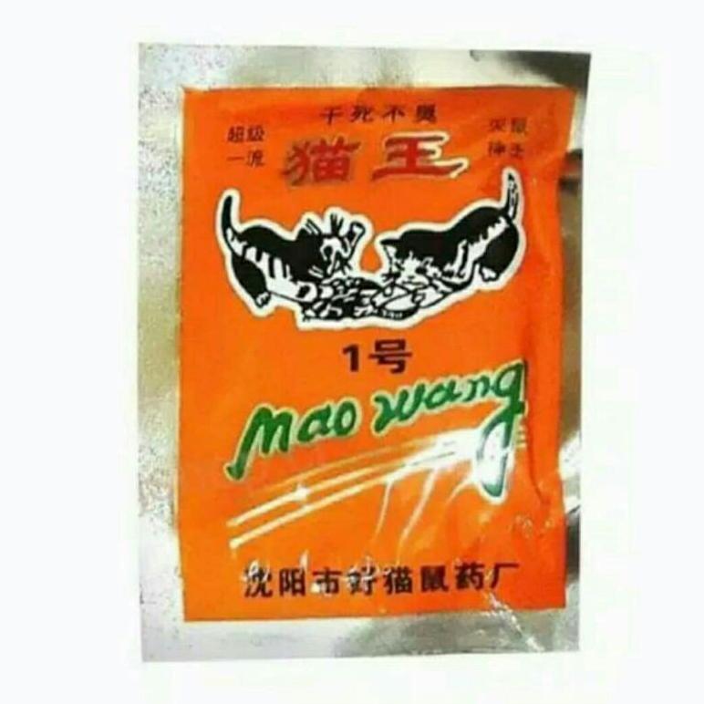 Racun tikus ampuh mati kering mao wang impor china