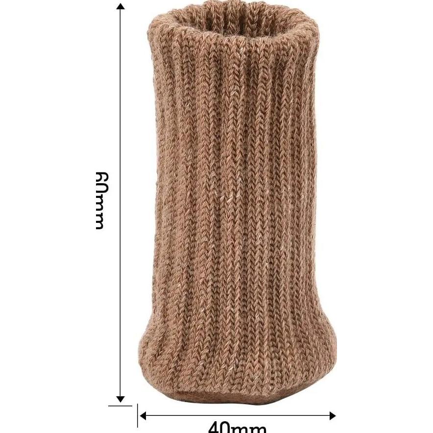 4Pcs Knitted Chair Leg Cover Furniture Feet Socks Chair Leg Socks Covers Chair Leg Floor Protectors 