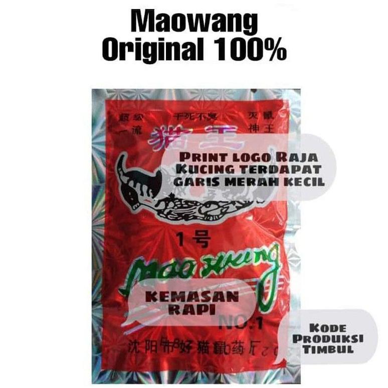 RACUN TIKUS 2M Racun Tikus Beras Merah Maowang ORI Mati Kering