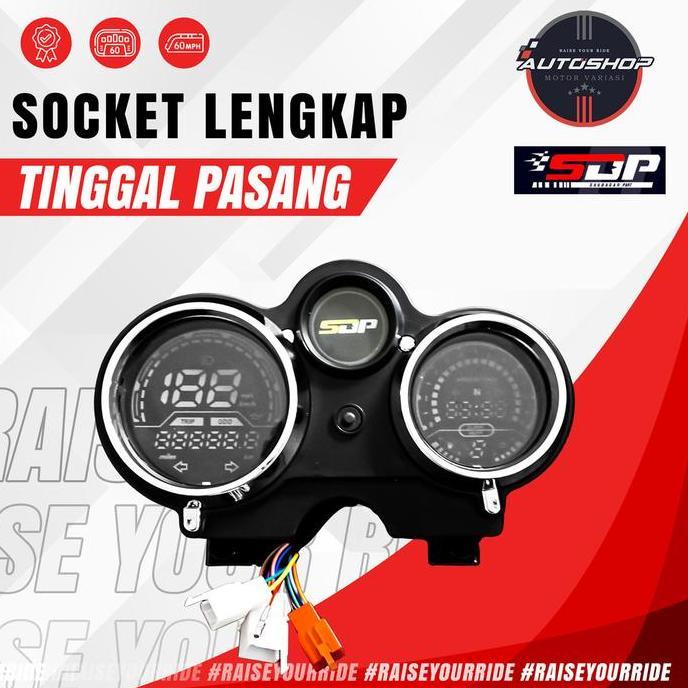 Promo Speedometer Digital NINJA 150 R/SS Indikator Lengkap PNP Custom Motor Diskon