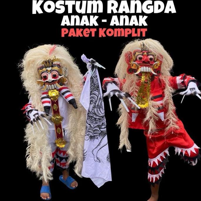 monggo] Pakian Rangda FULSET Anak anak - Baju Rangda Fullset anak anak Komplit - Pakian Rangda Kompl