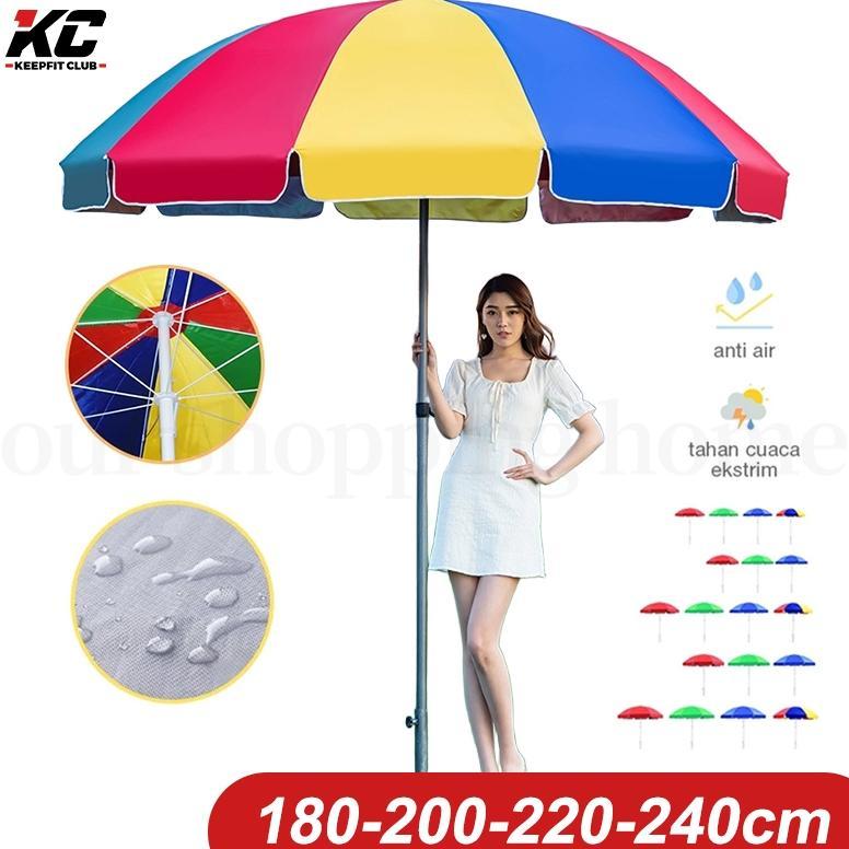 PREMIUM PAYUNG TENDA PAYUNG PANTAI CAFE BAZAAR EVENT PARASOL DIAMETER 180CM /TENDA 200 CM PAYUNG JUA
