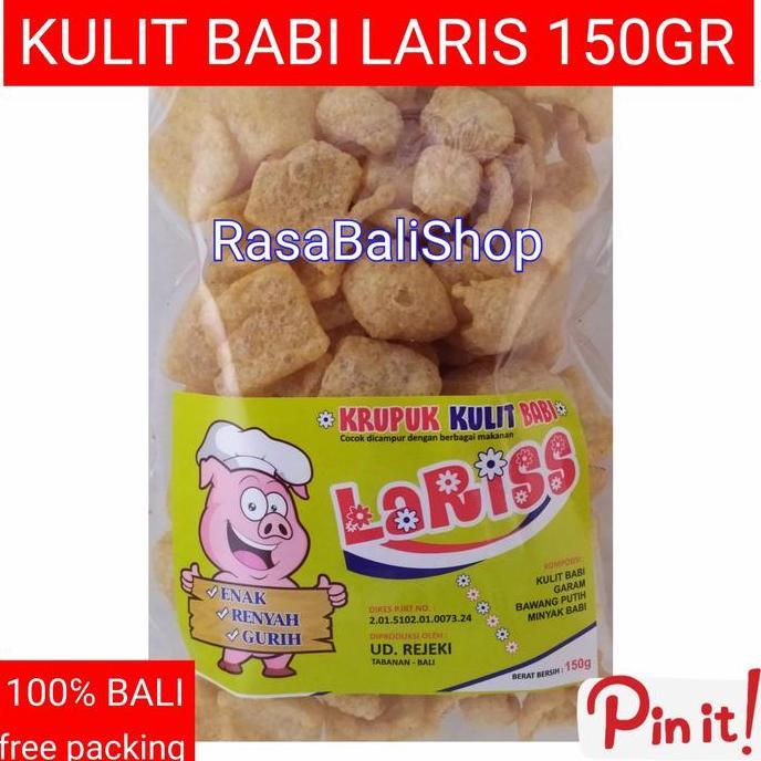 KRUPUK KULIT LARIS, RAMBAK LARISS, KRUPUK BABI REJEKI, KULIT BABI