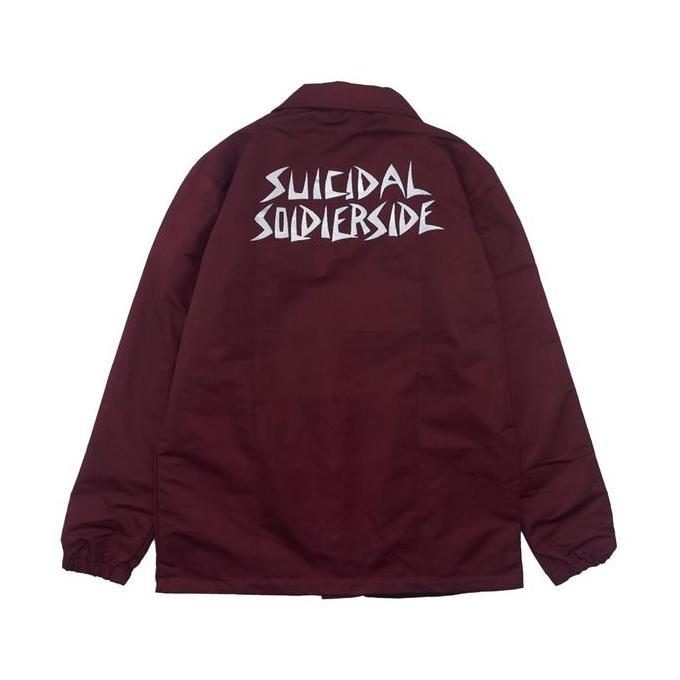 Soldierside Familia Jaket Windbreaker Parasut Maroon "SSuicidal" WB112C Bordir Simple