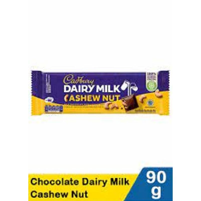 ,,,,,,,] COKELAT CADBURY DAIRY MILK CASHEW NUT 90GR