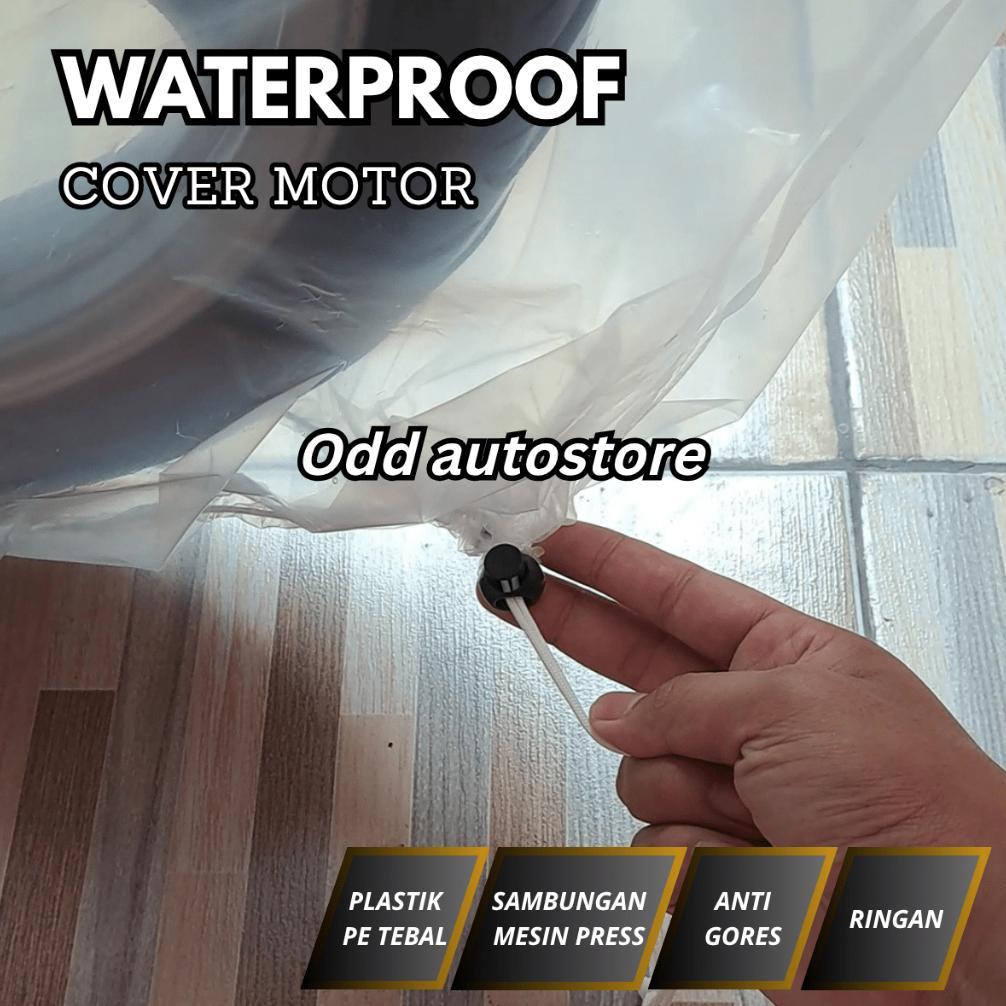 PREMIUM Sarung motor transparan / cover motor transparan waterproof