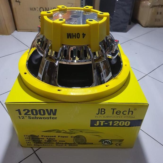 Promo subwoofer mobil JB Tech JT 1200 subwoofer mobil 12 inci 120watt Diskon
