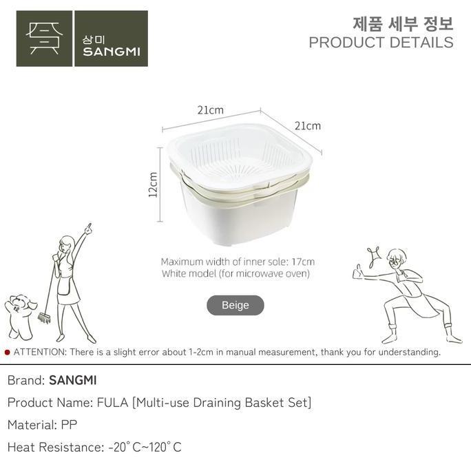 Grosir Sangmi Keranjang Tirisan Peniris Buah Dan Sayur Tempat Cuci Buah Sayur