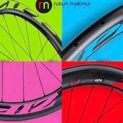 Promo ZIPP Rim Wheel Decal Road Wheelset Sticker Set Original Zipp - Stiker Roda Sepeda Balap Roadbi