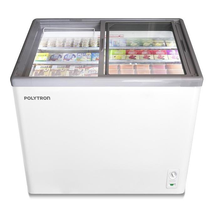 Murah Freezer Polytron Pcf229 Freezer Polytron 200 Liter Pcf 229 Chest Freezer Sliding Glass Pcf229