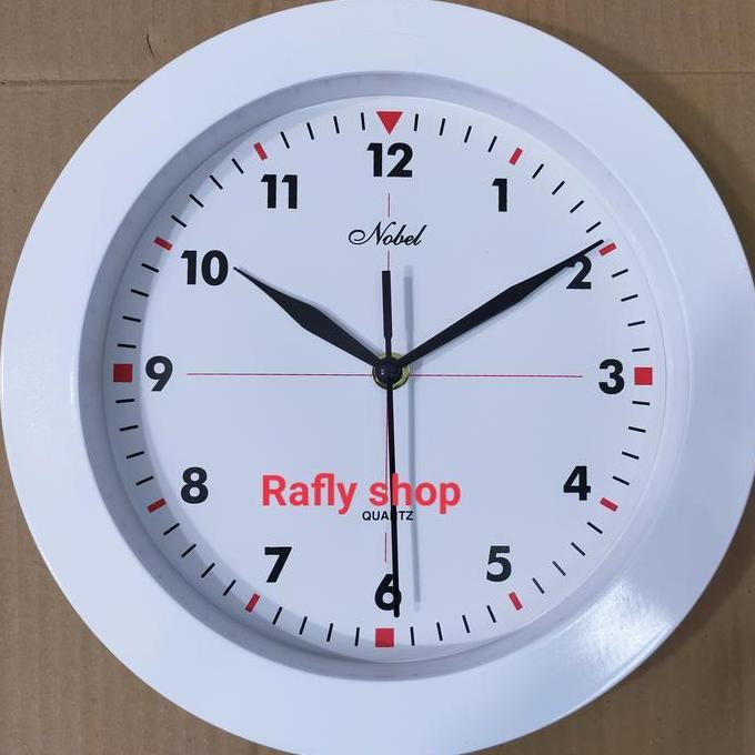 * JAM DINDING NOBEL 9003 PUTIH *