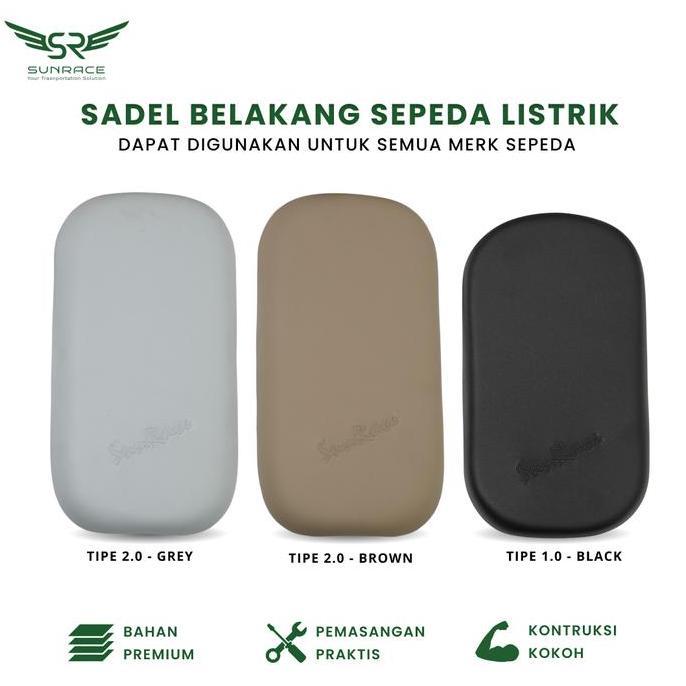 Promo REAR SADEL / JOK BELAKANG SEPEDA LISTRIK  EMPUK SEPEDA LISTRIK UNIVERSAL Diskon