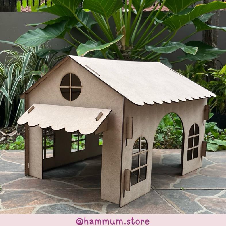 READYY Rumah Kelinci R2 | Kandang Kelinci | Rumah Kucing | Terowongan Kelinci | Hideout Kelinci | Ru