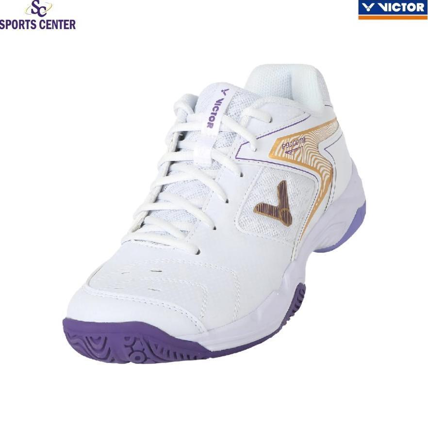 Sale New Sepatu Badminton Victor Wide P9200TD AJ / P9200 TD AJ / P 9200 TD AJ White Purple