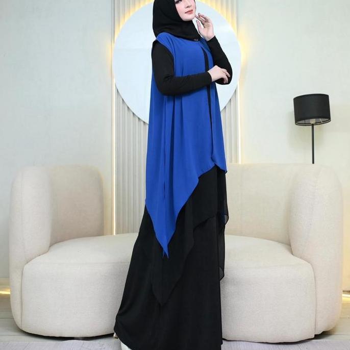 Bagusbanget- Jilbab Instan Tunik Twotone | Jilbab Instan | Hijab Tunik | Jilbab Viral | Jilbab Unik 
