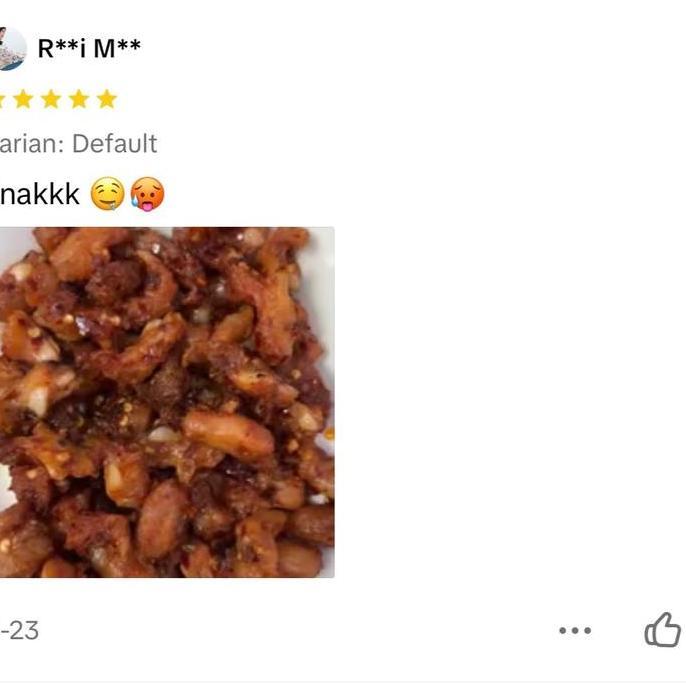 Belisekarang- Dengkul Ayam Pedas Chilli Oil 500Gr Sambal Chilli Pedas Nampol Siap Makan Makanan Pake