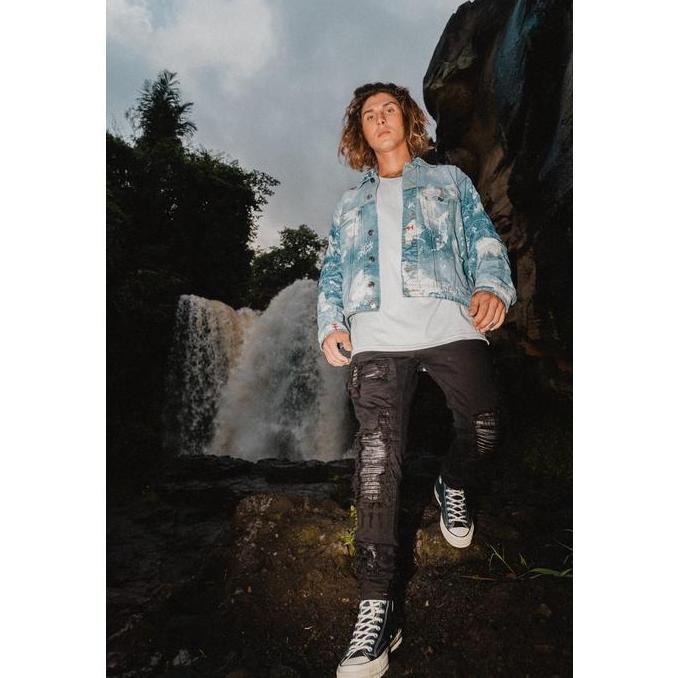 Larisyaa- H1 Leather Patch - Black - Celana Jeans