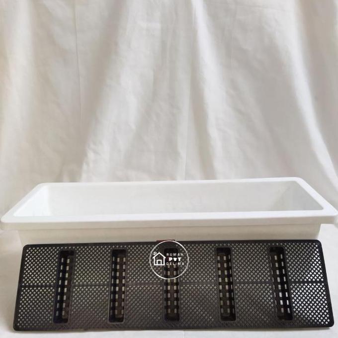 pot panjang lion star rect no.550 - putih