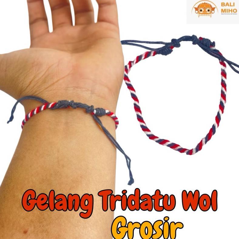 TERLARIS Gelang Tridatu Wol Grosir - Gelang Bali - Gelang Tridatu Murah - Gelang Sakral - Gelang Uni