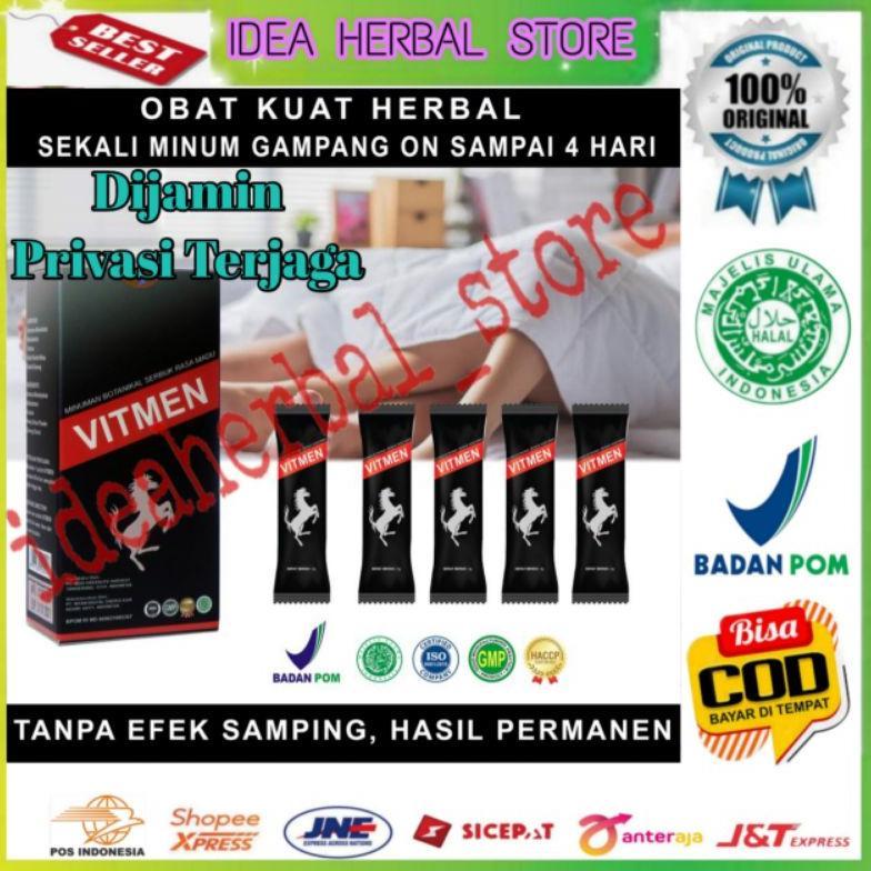 New Vitmen Obat Kuat Herbal Tahan Lama Minuman Serbuk Suplemen Pria Dewasa Penambah Stamina Perkasa 