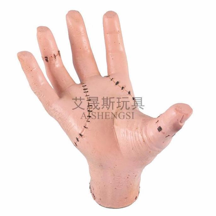 WAHA wednesday addams hand tangan adam mainan prank halloween palm